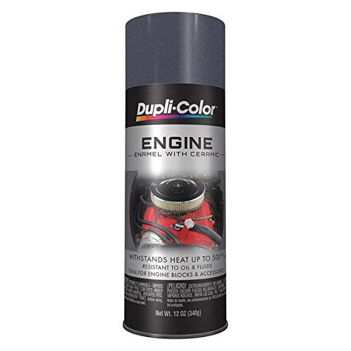 High-Temperature Engine Enamel Paint - Cast Iron Gray, 16 oz - Durable Heat-Resistant Coating for Automotive Engines, Machinery & Metal Surfaces - Perfect for DIY Car Restoration & Industrial Use