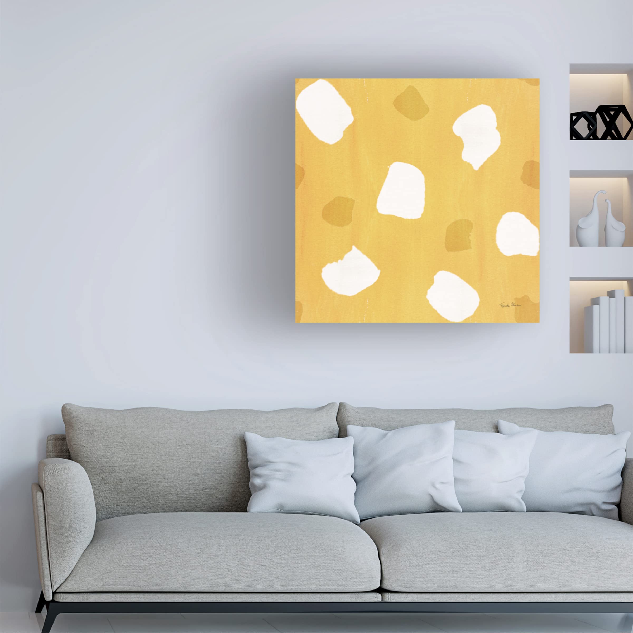 Trademark Fine Art 'Tutti Frutti Pattern IVD' Canvas Wall Art Print by Farida Zaman - Vibrant Modern Home Decor for Living Room, Bedroom & Office