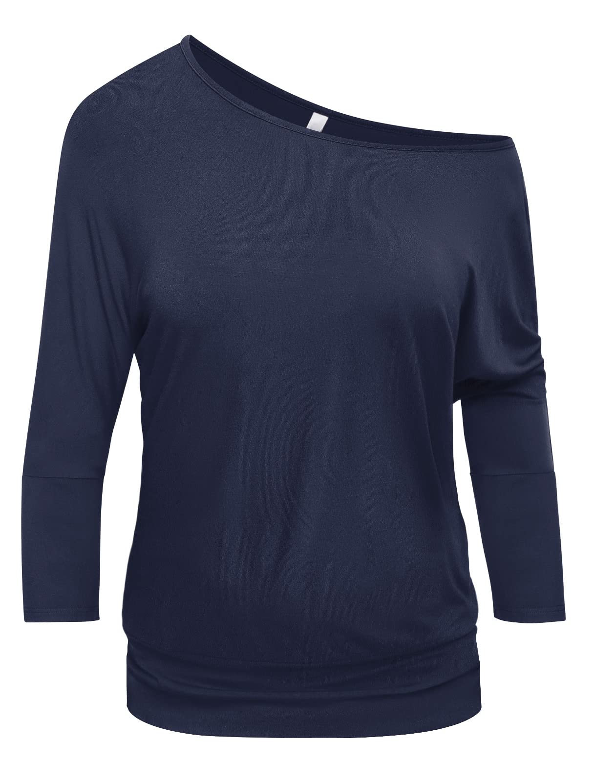 Sexy One Shoulder Tops for Women - AWULIFFAN Banded Waist Shirts with 3/4 Sleeves | Perfect for Date Night, Club Outfits & Summer Fashion