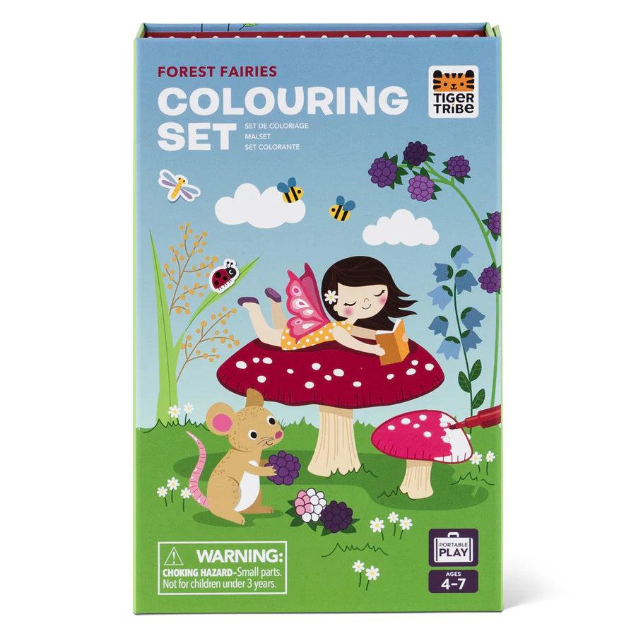 Forest Fairies Coloring Book Set for Kids - Magical Fairy Tale Scenes for Relaxation & Creativity | Perfect for Birthday Gifts & Art Therapy