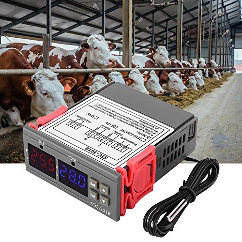 STC-3018 Digital LED Temperature Controller Thermostat - 24V NTC Sensor for Precise Temp & Humidity Control | Perfect for Home Brewing, Aquariums & HVAC Systems