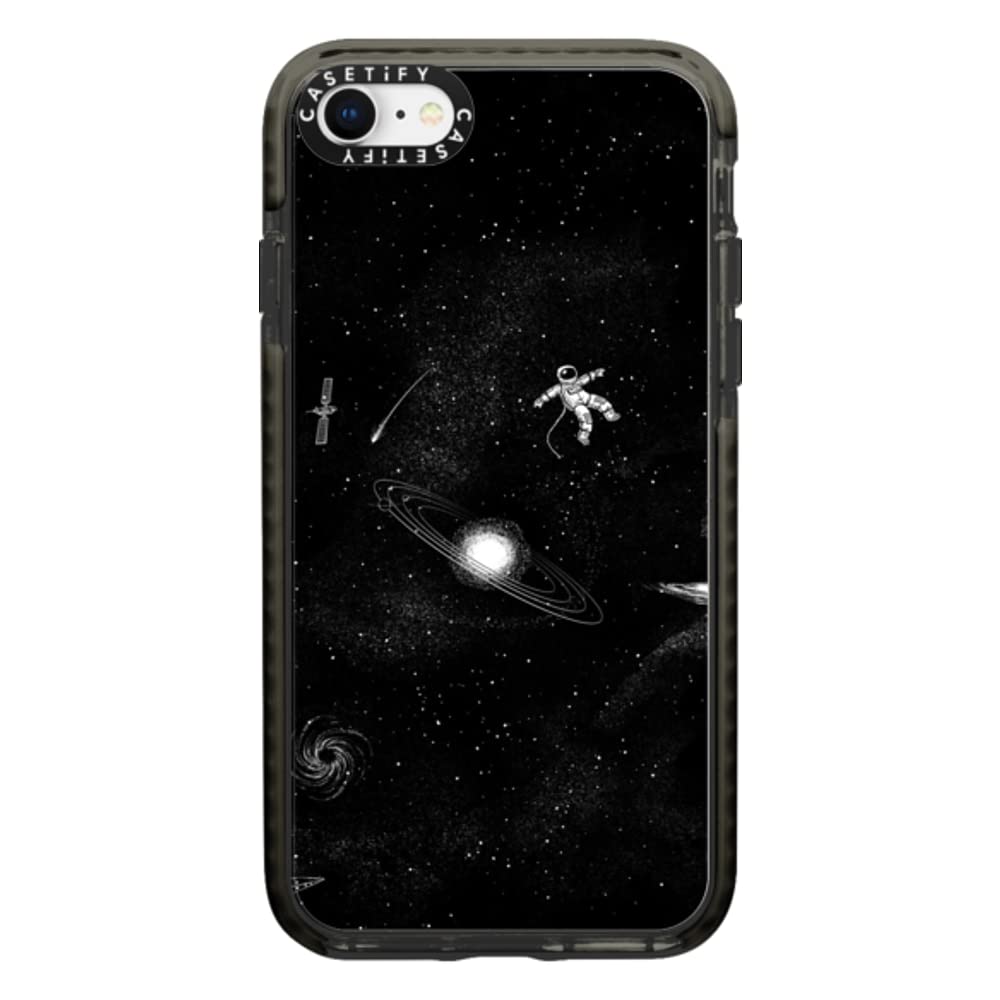 CASETiFY Impact Case for iPhone SE (2020/2022) & iPhone 7/8 - Gravity 3.0 Clear Black Protective Phone Cover | Shockproof, Scratch-Resistant | Perfect for Everyday Use, Travel & Outdoor Activities