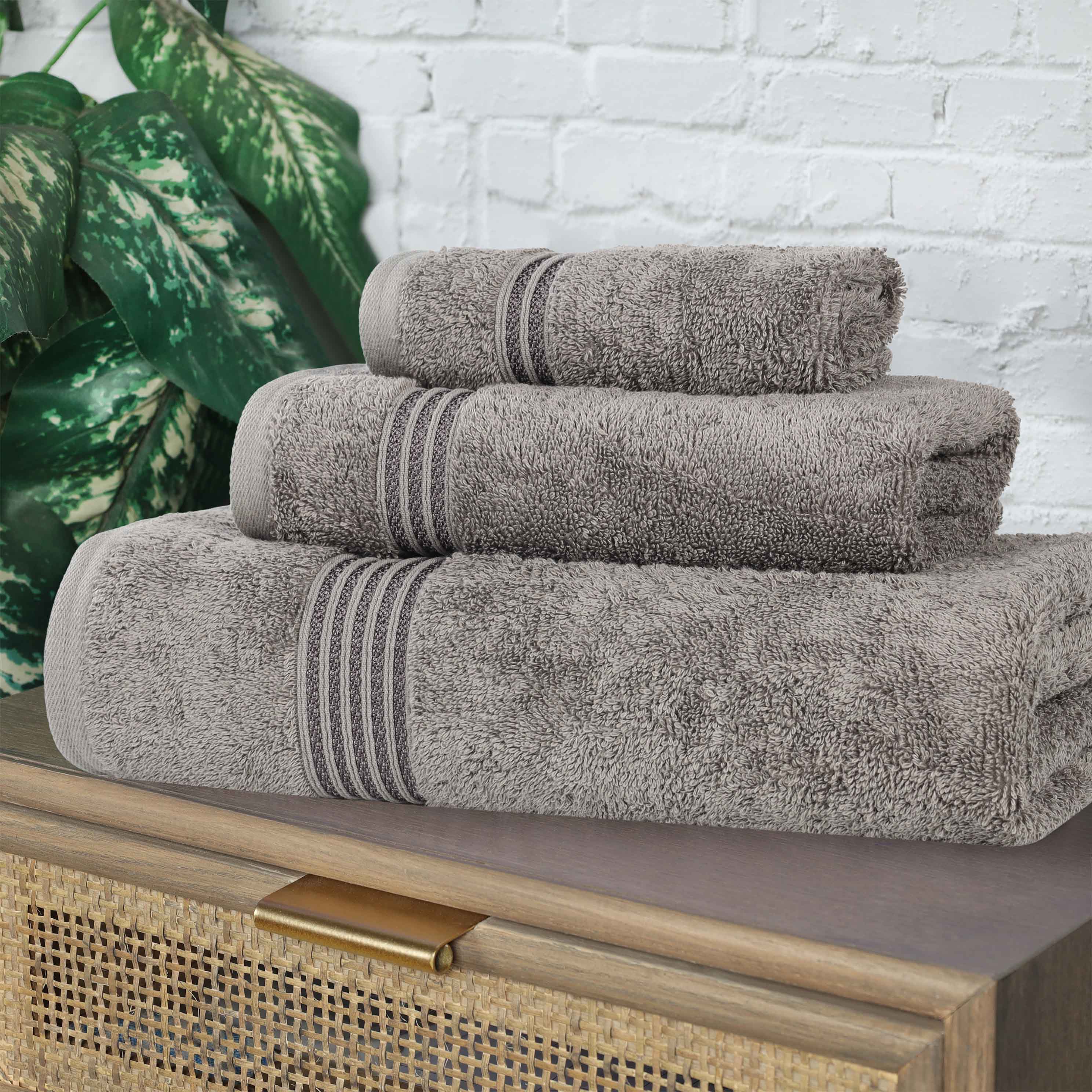 Premium Egyptian Cotton 3-Piece Towel Set - Ultra Soft, Highly Absorbent Bath Towels for Spa, Bathroom & Luxury Home Use