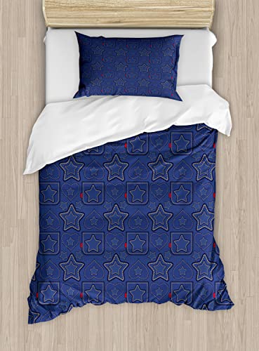 Navy Blue Marigold Red