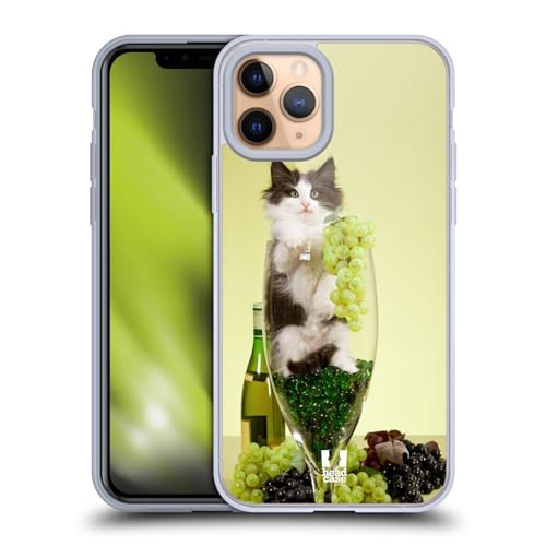 Cat In A Wine Glass With Grapes