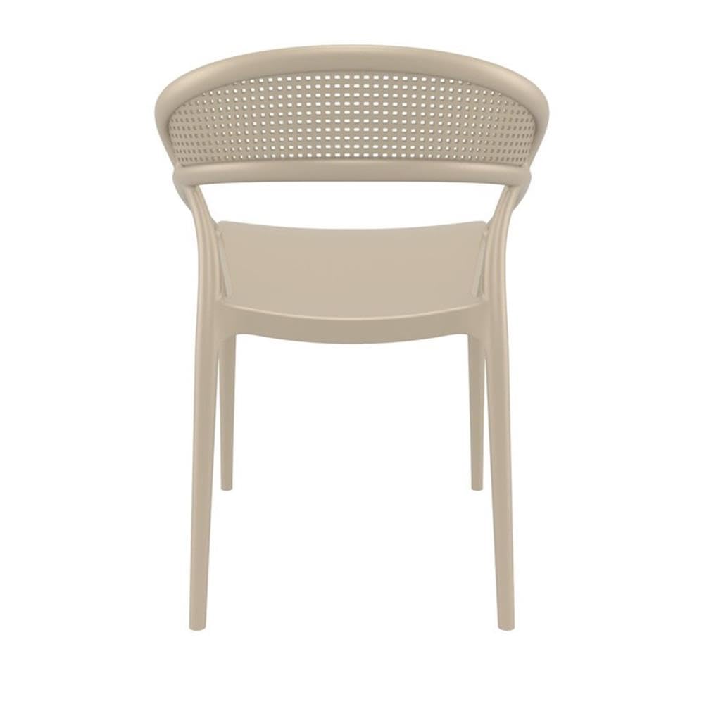 Compamia Sunset Patio Dining Chairs in Taupe - Set of 2 Outdoor Furniture for Garden, Poolside & Backyard Relaxation