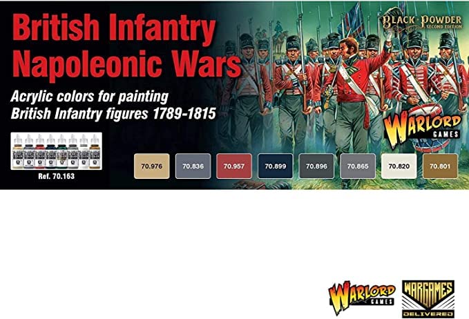 Warlord Games Black Powder Napoleonic British Starter Army - Waterloo Campaign Set | Revolutionary War Miniature Toy Soldiers for Tabletop Wargaming | Perfect for Historical Battles & Strategy Games