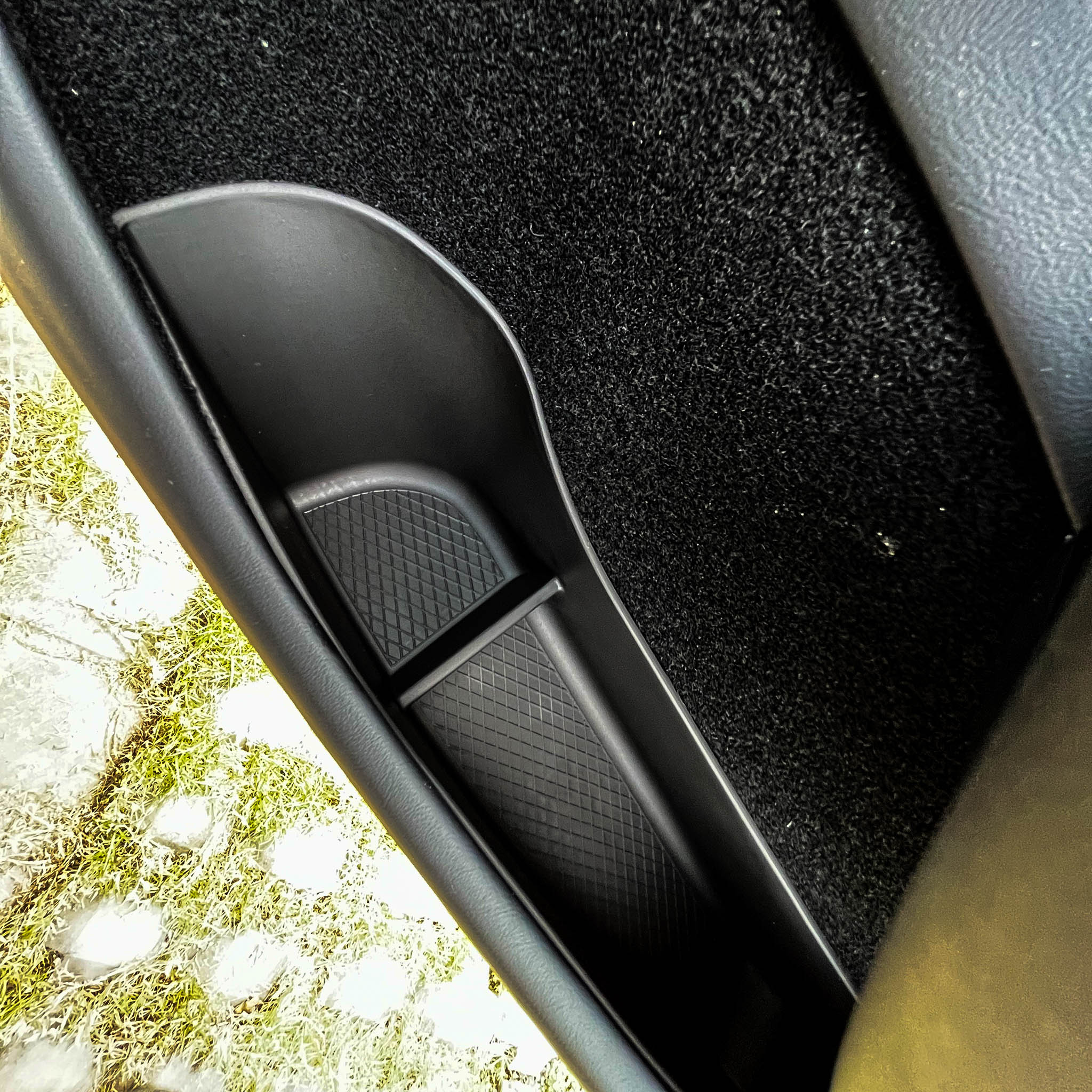 Tesla Model 3 Highland 2024+ Door Side Storage Organizer Box - Premium Car Accessories for Model 3 - Perfect for Storing Sunglasses, Keys, and Small Essentials While Driving
