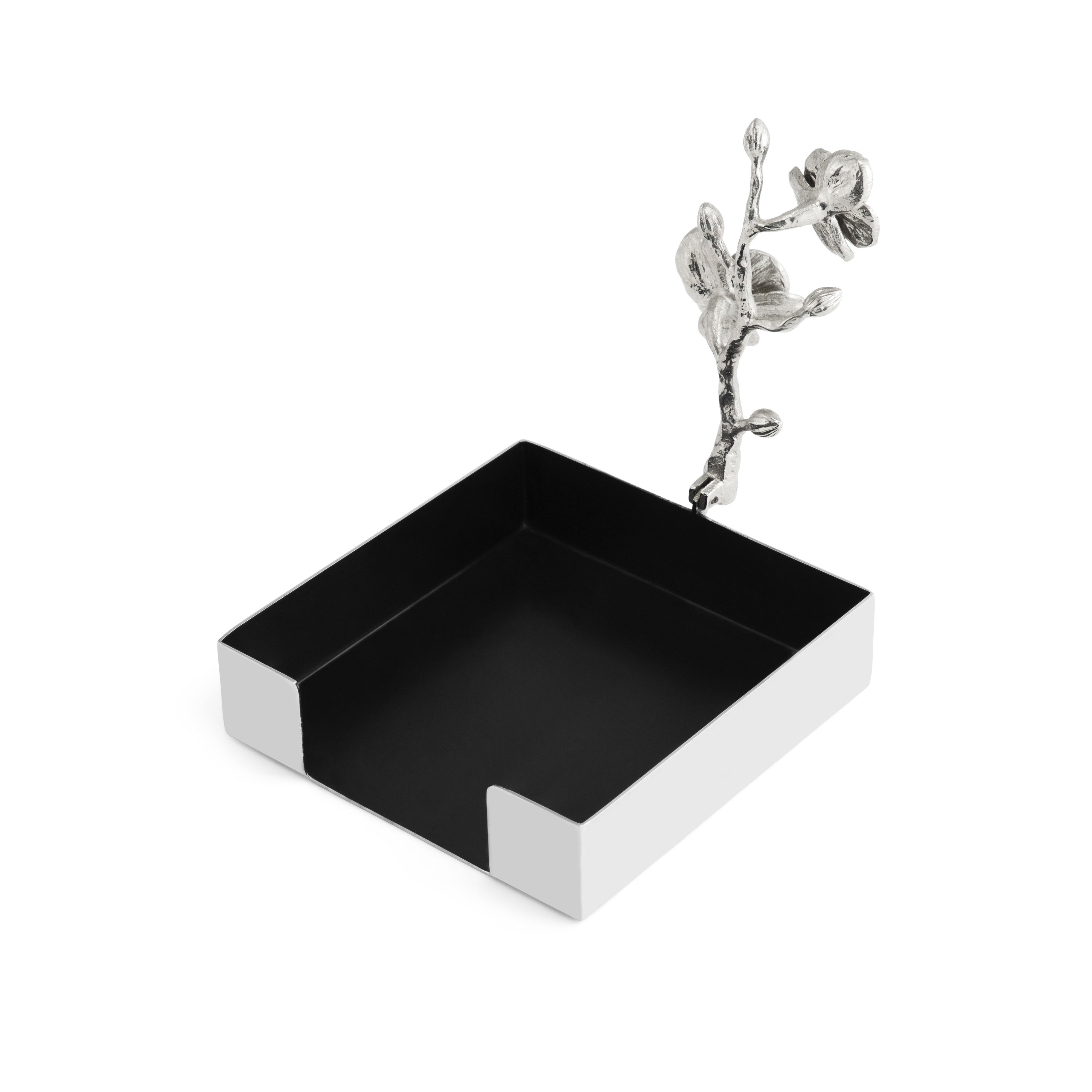 Elegant White Orchid Napkin Holder for Dining Table Decor - Perfect for Weddings, Parties & Home Decor