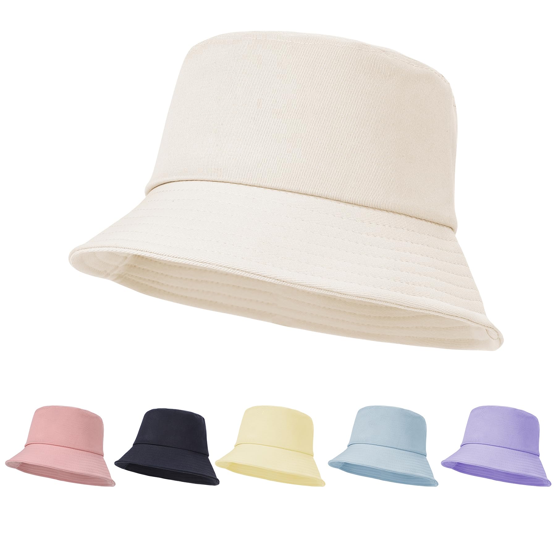 Zando Kids Bucket Hat for Girls & Boys - Foldable Sun Hat with UPF Protection, Adjustable Chin Strap - Perfect for Fishing, Beach, Outdoor Play & Summer Activities