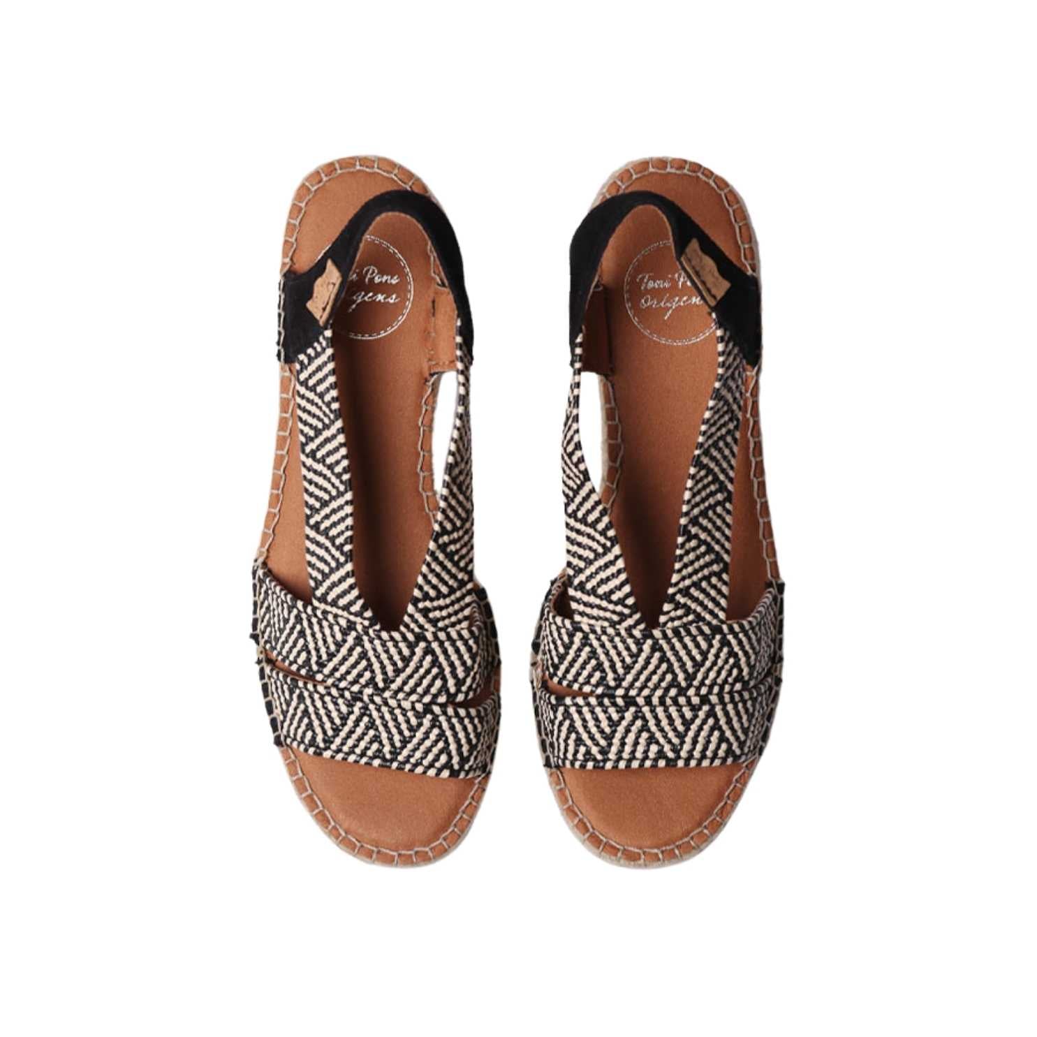 Women's Open Toe Leather Espadrille Wedge Sandals with Wide Heel - Comfortable Summer Casual Shoes for Beach, Vacation & Outdoor Wear