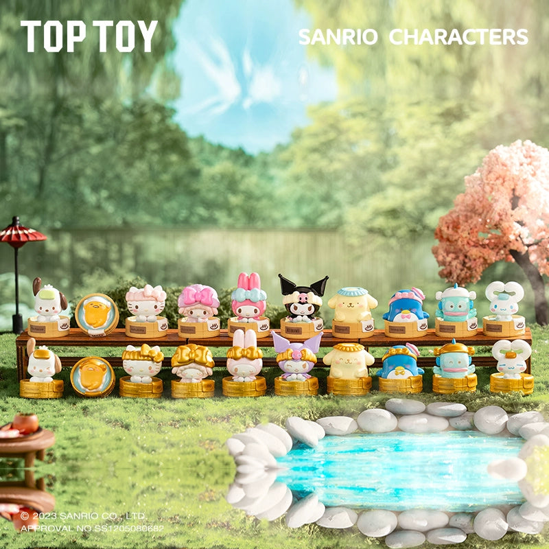 Sanrio Hello Kitty Hot Spring Onsen Themed Blind Bag Mystery Box - Cute Kawaii Collectible Figures for Kids, Gifts & Surprise Party Favors (Perfect for Birthday, Christmas & Anime Fans)