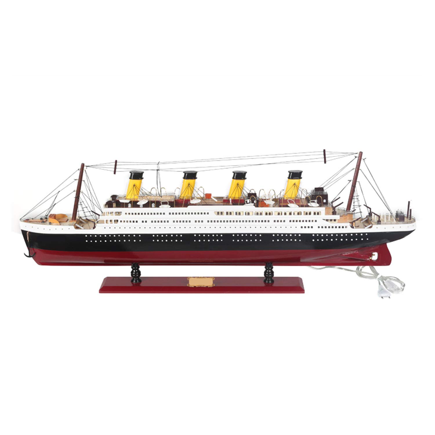 QWERTP Cruise Ship Model - Detailed Titanic & Shipwreck Replica - Nautical Home Decor for Living Room - Unique Valentine's Day Gift for Couples & Collectors - Perfect for Cruise Enthusiasts & Ocean-Themed Parties