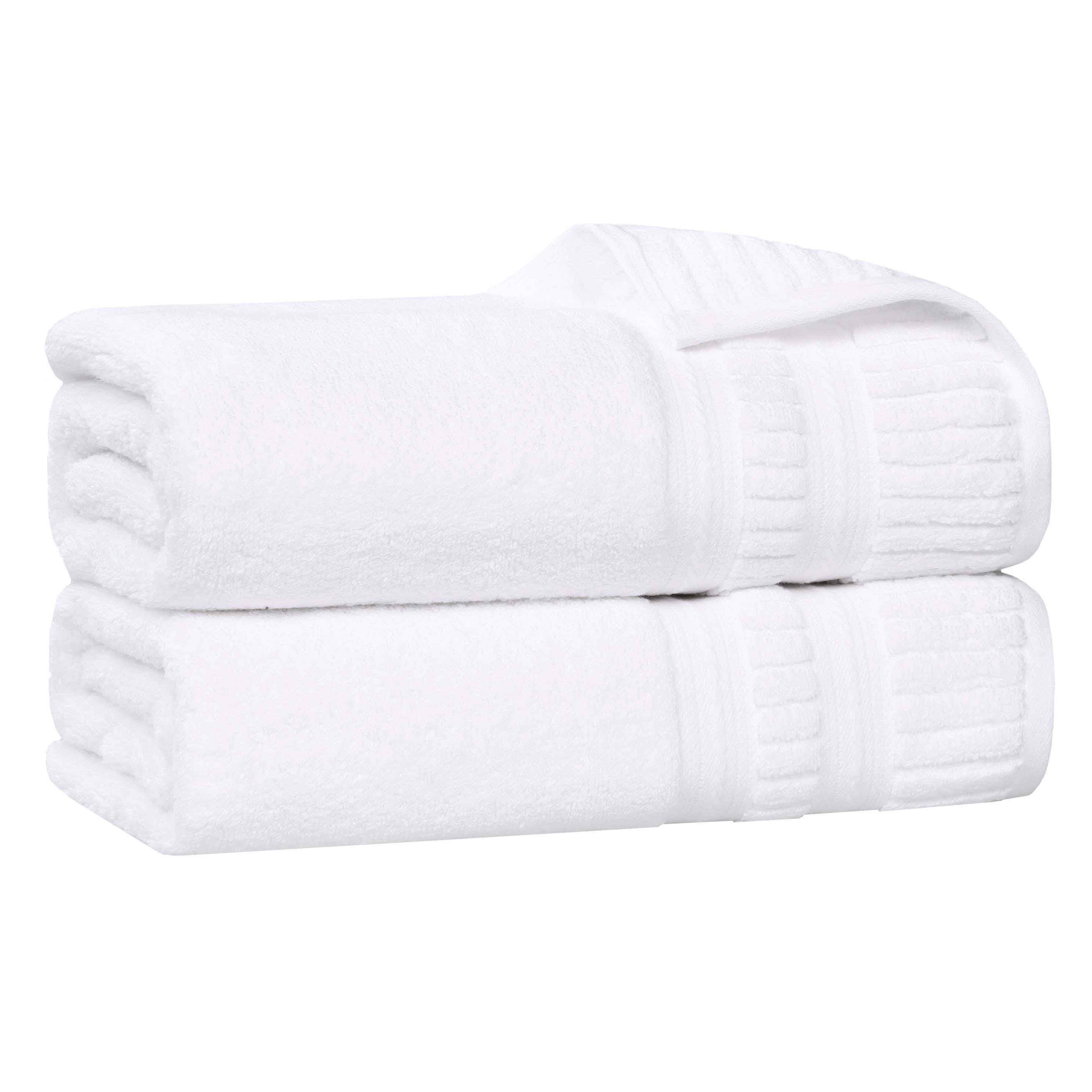 Premium Venice Zero Twist Cotton Bath Towels - Ultra Absorbent, Medium Weight, Set of 2 - Luxury Spa & Bathroom Essentials for Softness & Quick Drying