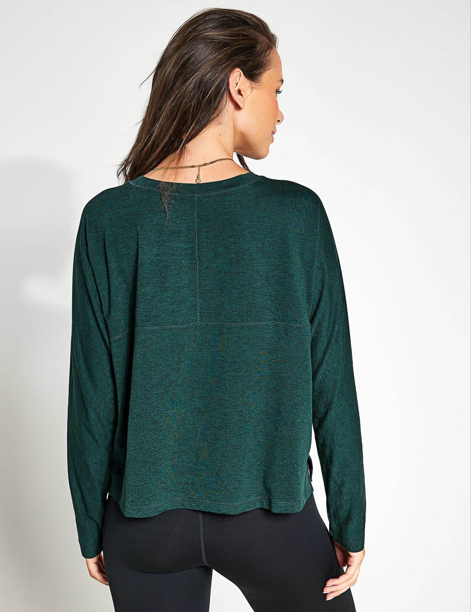ReSet Men's Long Sleeve T-Shirt - Soft Cotton Moss Green Casual Shirt for Everyday Wear, Outdoor Activities & Layering