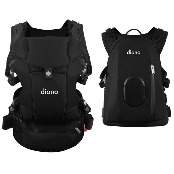 Diono Carus Complete 4-in-1 Baby Carrier & Car Seat Travel System with Detachable Backpack - Perfect for Travel, Shopping & Daily Use with Newborns & Toddlers