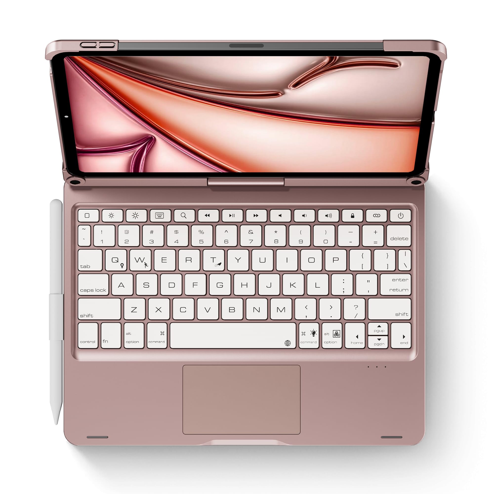 Rotating Backlit Keyboard Case for Apple iPad Air 11