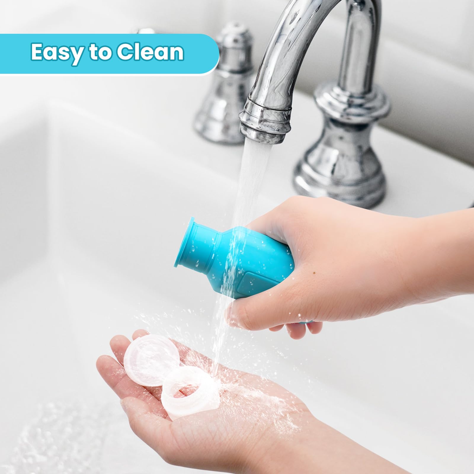 TSA Approved 2oz Leak Proof Silicone Travel Bottles for Shampoo, Conditioner & Lotion - Refillable Squeezable Toiletry Containers for Air Travel, Gym & Vacation Essentials