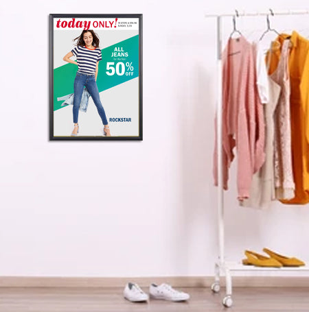 27x41 Poster Frame - SwingFrame Wide Face Display for Art, Photos & Posters - Perfect for Home Decor, Offices & Galleries