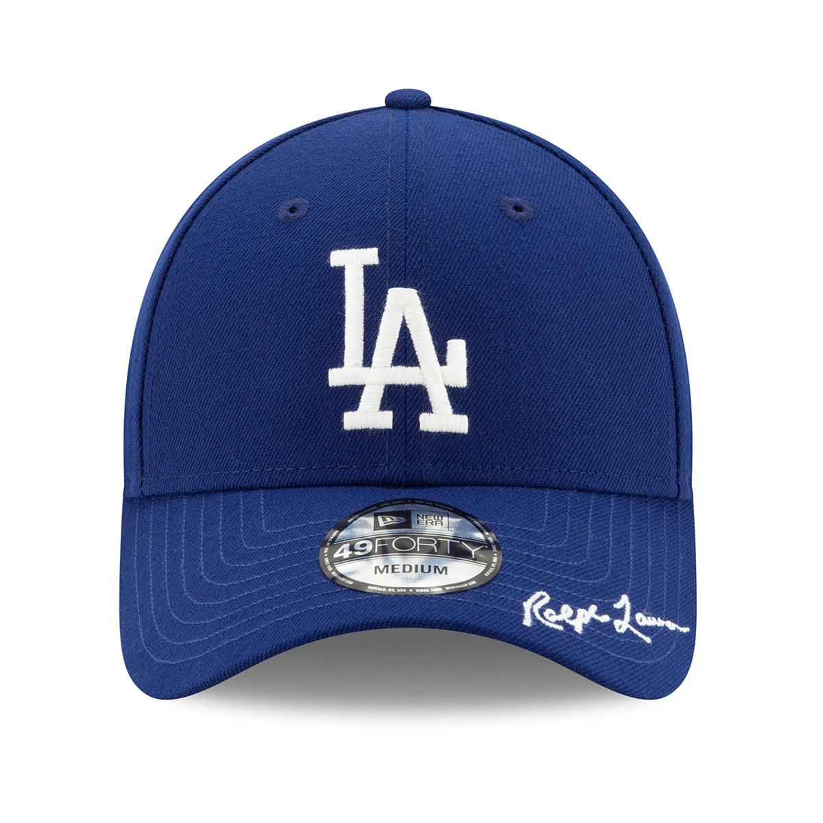 Ralph Lauren Los Angeles Dodgers 49FORTY Adjustable Baseball Cap - Navy Blue & White Team Logo - Perfect for Baseball Games, Sports Events & Casual Wear