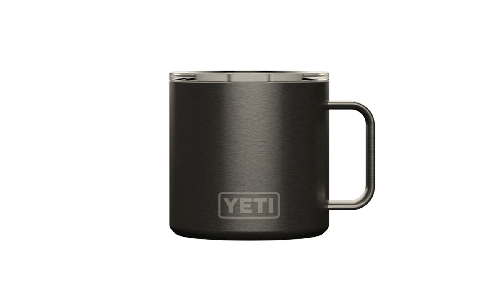 Yeti Rambler 14 Oz Stainless Steel Insulated Mug with Lid - Graphite Color - Keeps Drinks Hot or Cold for Hours - Perfect for Coffee, Tea, and Outdoor Adventures