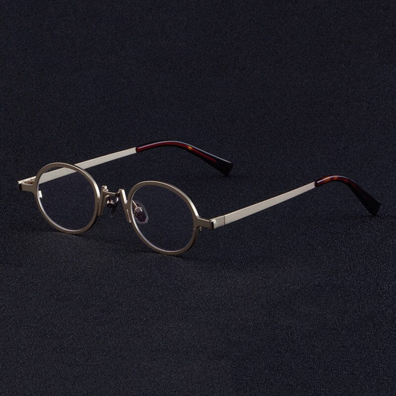 Alden Personality Brand High-Quality Metal Punk Glasses Frame - Stylish Eyewear for Alternative Fashion & Gothic Lovers