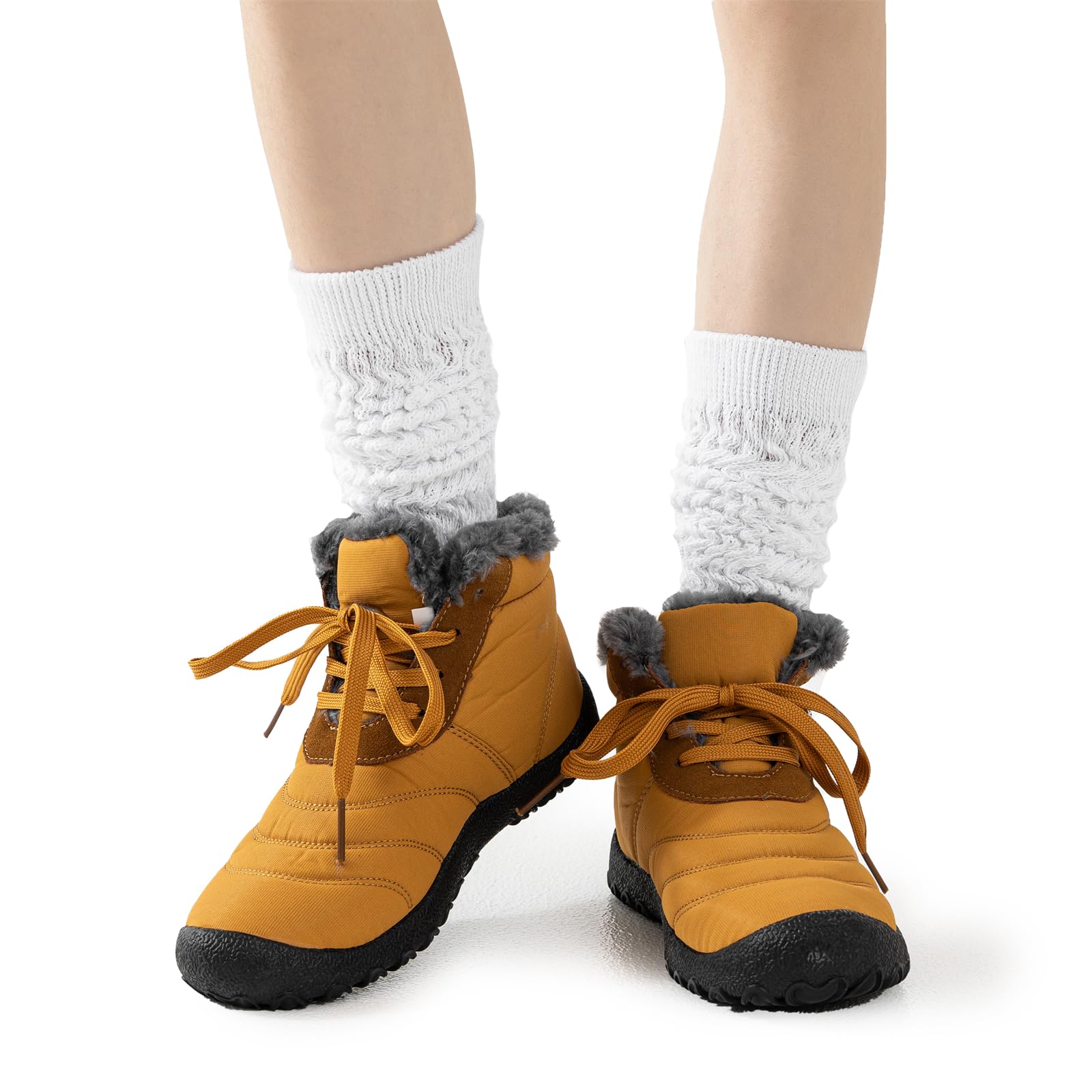 Flydo Women's Slouch Boot Socks - Soft Long Scrunch Socks 2-3 Pack for Casual Wear & Outfits