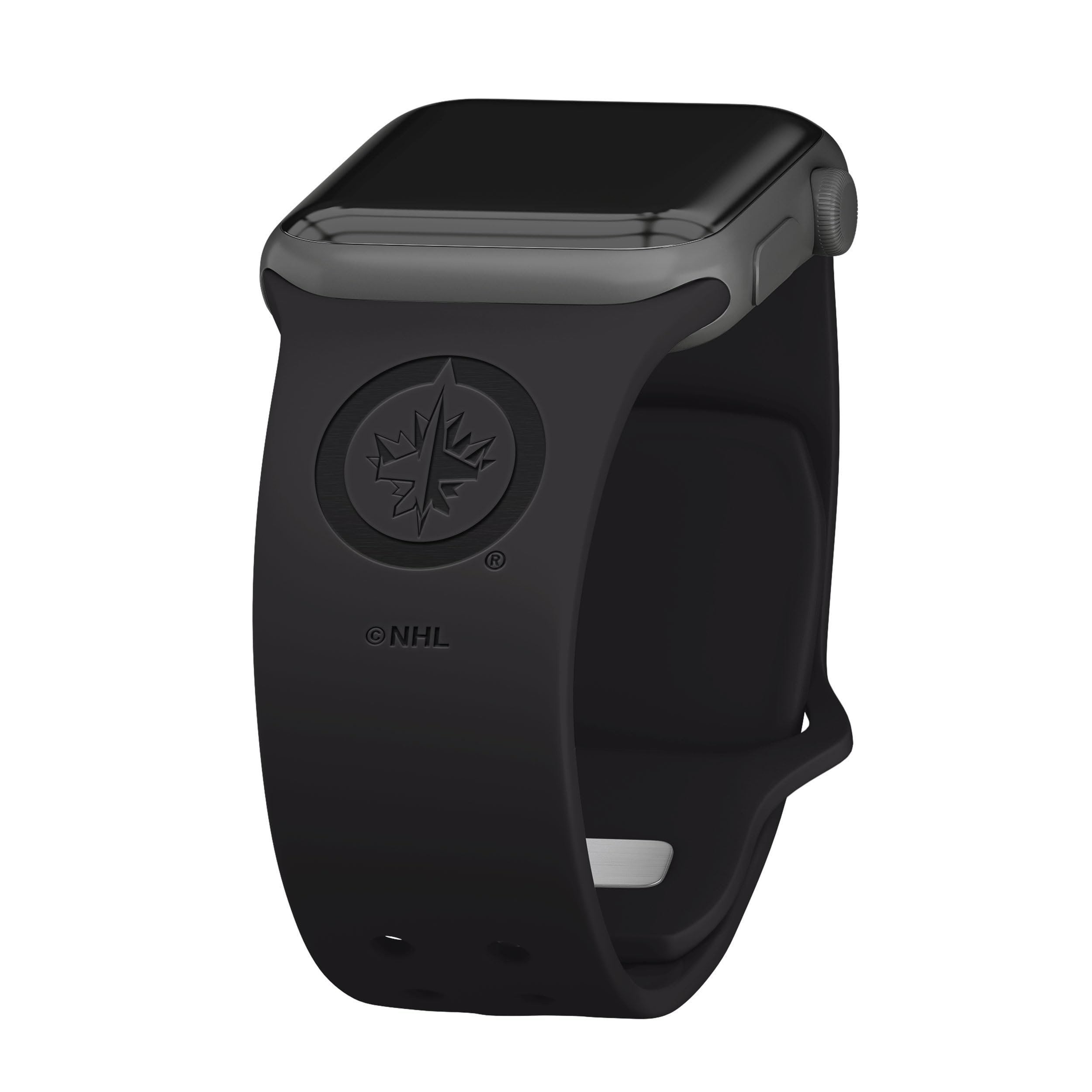 Winnipeg Jets Engraved Silicone Watch Band for Apple Watch - Durable Sports Wristband for Hockey Fans & Game Day Enthusiasts