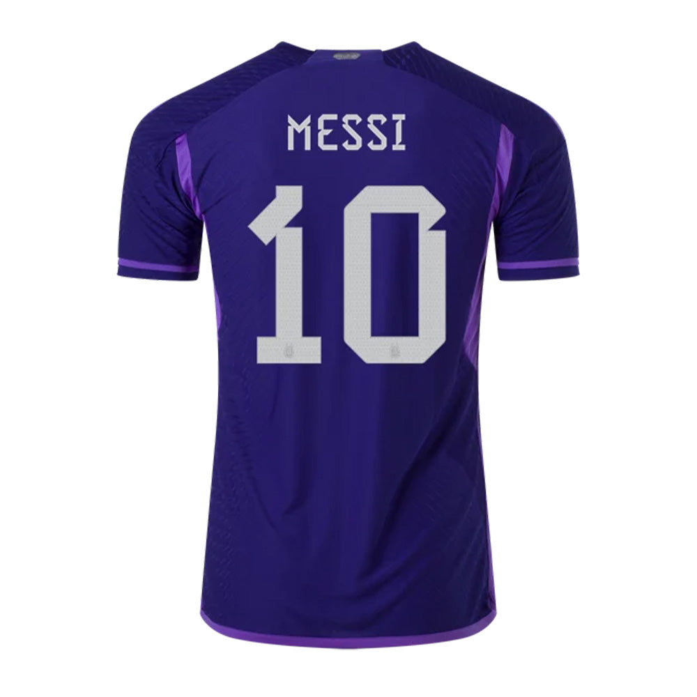 Official Argentina Lionel Messi #10 Away Jersey 2022 - Perfect for Soccer Games, Fan Events & Collectibles