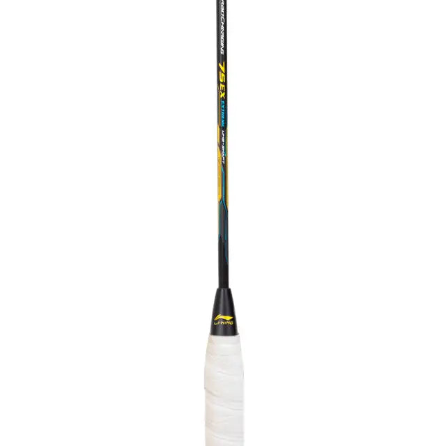 Li Ning Turbo Charging 75 EX Black/Gold Badminton Racket Unstrung - Professional Badminton Racquet for Advanced Players - Perfect for Tournaments & Training Sessions