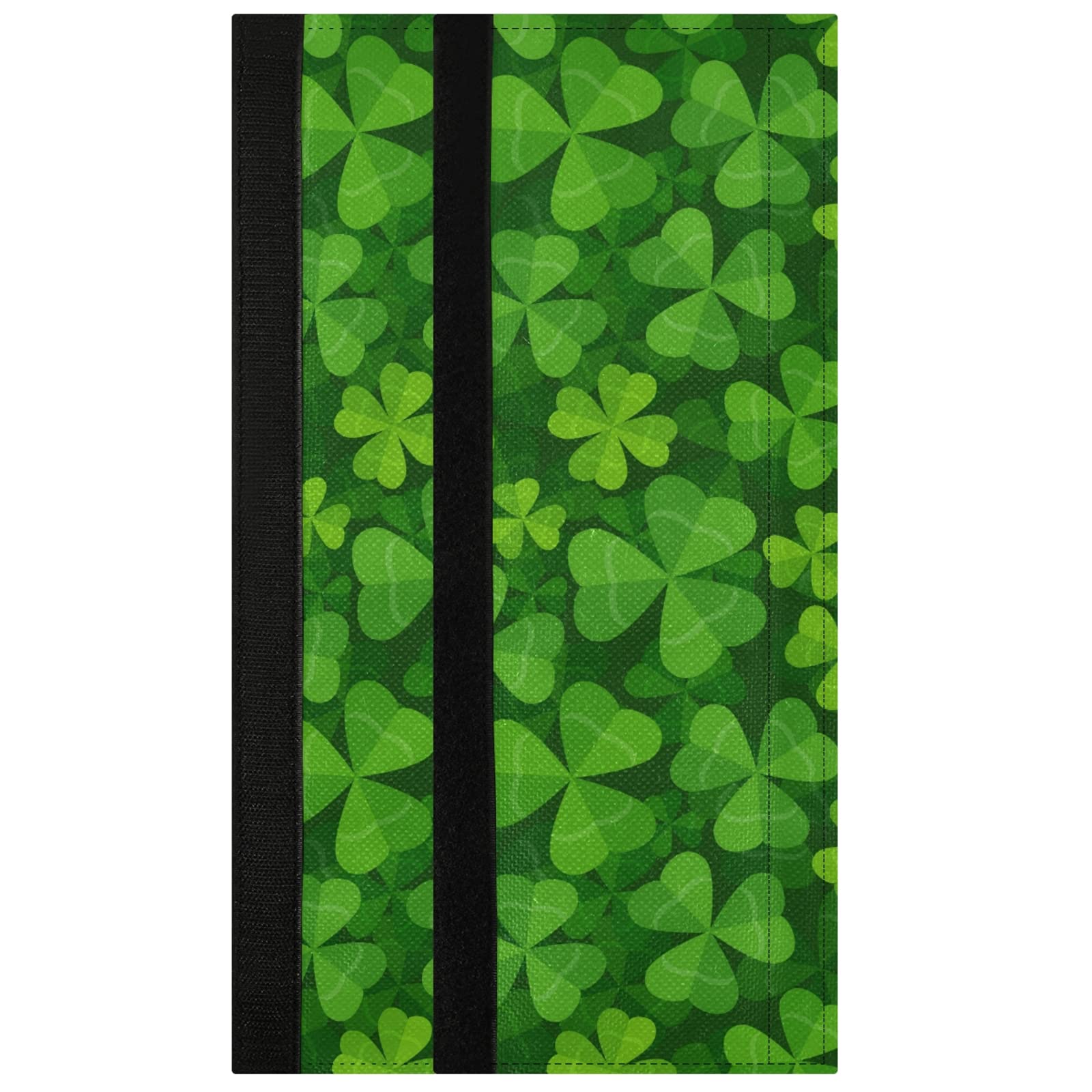 St. Patrick's Day Clover Refrigerator Handle Covers - Set of 2 Shamrock Green Leaf Kitchen Appliance Decor for Fridge, Oven & Dishwasher - Perfect for Irish-Themed Parties & Home Decor
