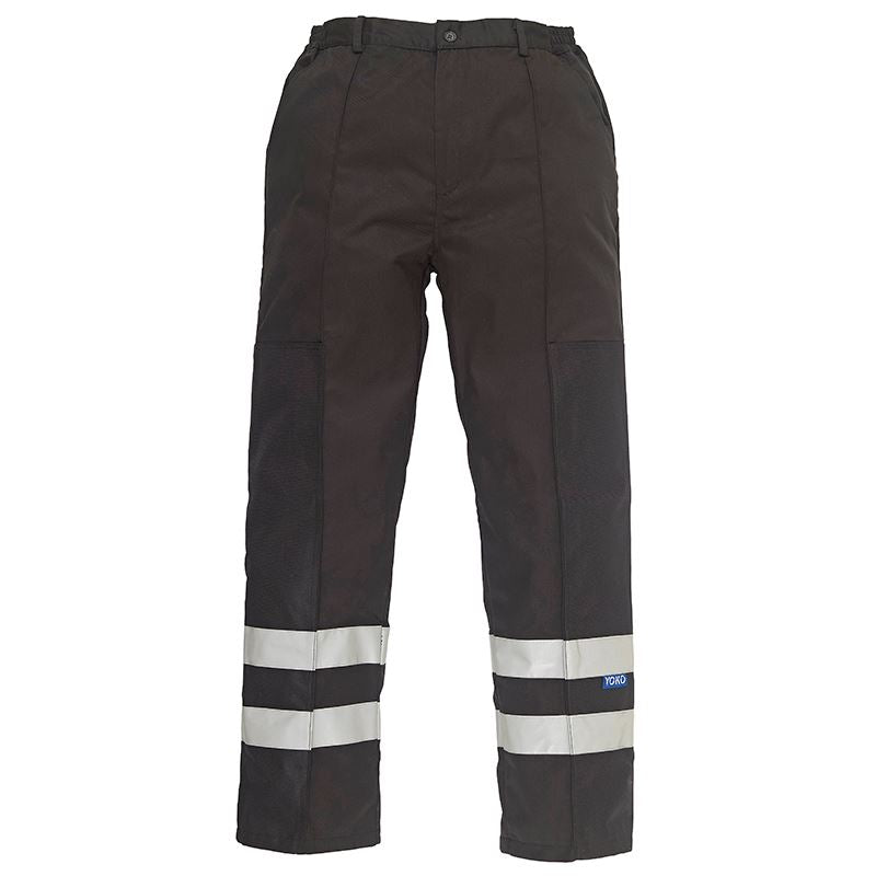YK074 Reflective Polycotton Ballistic Trousers (BS015T) - High-Visibility Tactical Pants for Law Enforcement & Outdoor Work - Perfect for Night Patrols, Construction Sites & Emergency Response