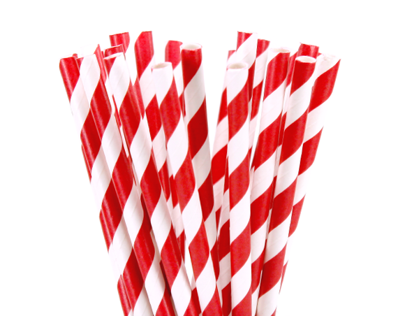 1000 Pack Biodegradable Paper Straws - Red & White Drinking Straws Bulk Wholesale for Birthday Parties, Events, Bistro, Bar, Cafe & Takeaway - Eco-Friendly Disposable Straws for Smoothies, Cocktails & Beverages