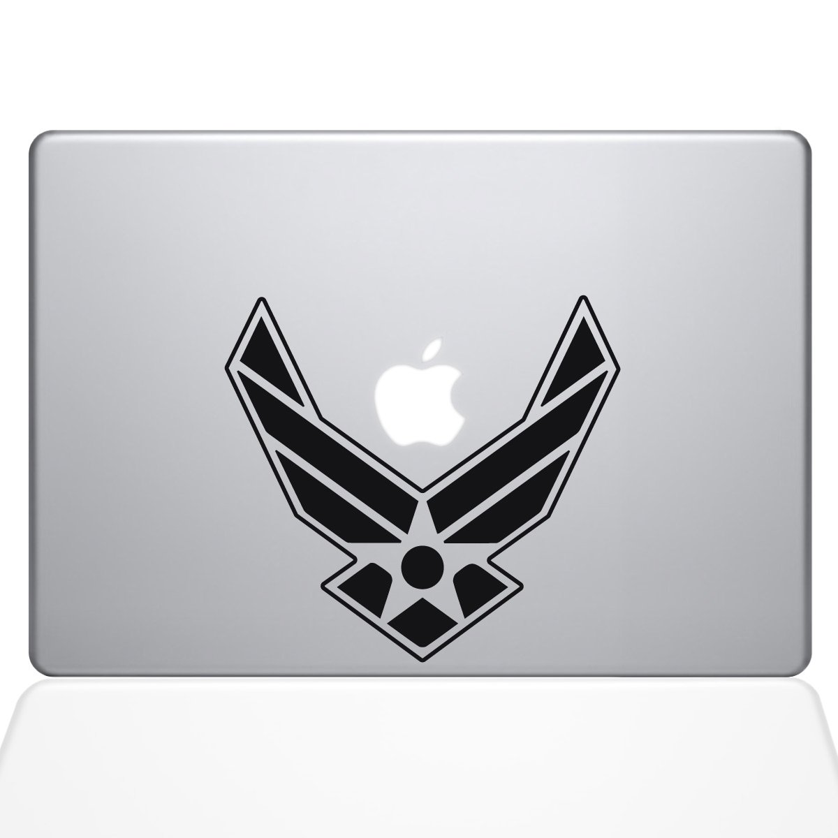 Premium Air Force MacBook Decal Vinyl Sticker - 13-inch MacBook Air Compatible - Black (1333-MAC-13A-BLA) - Perfect for Military Enthusiasts & Laptop Customization