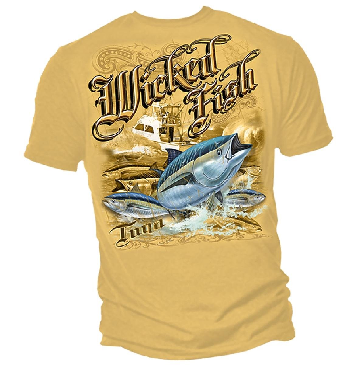 Premium 100% Cotton Tuna Yellowtail Bluefin Fishing T-Shirt for Men & Women - Comfortable Casual Unisex Tee with Fish Design (XXX-Large) - Perfect for Fishing Trips, Beach Outings, and Outdoor Adventures