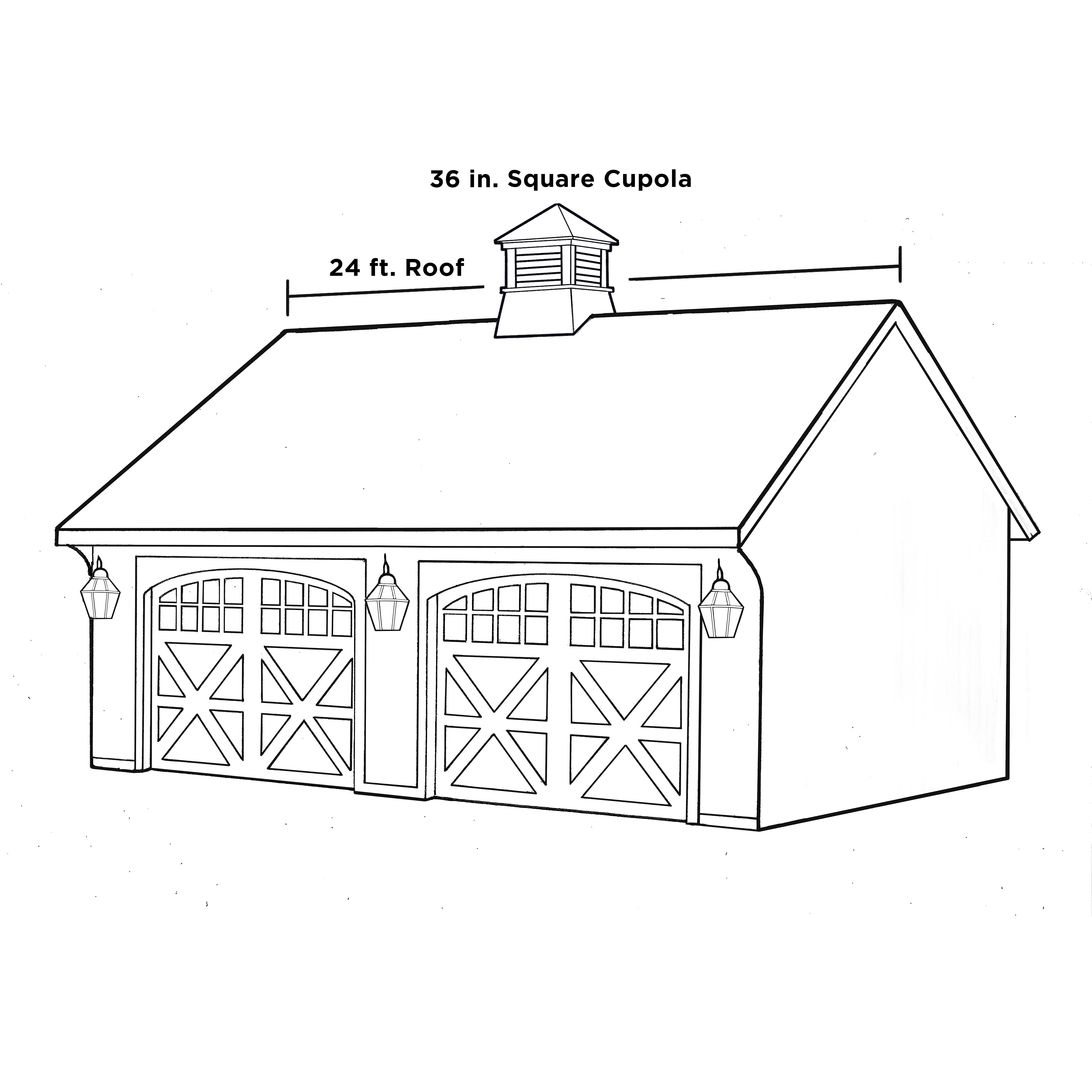 Smithsonian Columbia Vinyl Cupola - Weatherproof Outdoor Dome for Decorative Roofing, Garden Sheds & Gazebos | Durable & Stylish Architectural Accent