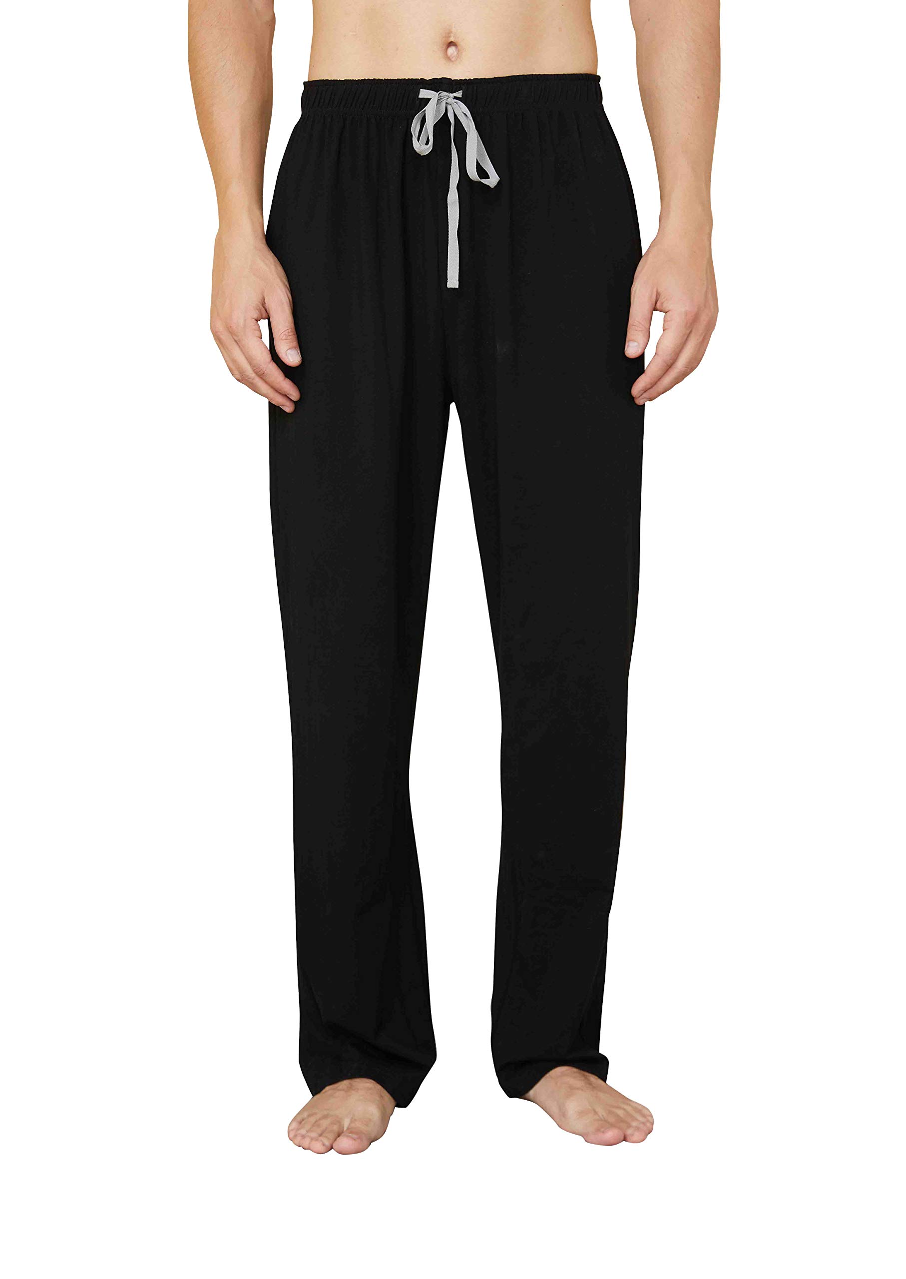 Men's Soft Cotton Pajama Pants - Comfortable Sleep & Lounge Pants for Relaxing at Home, Travel, and Lounging