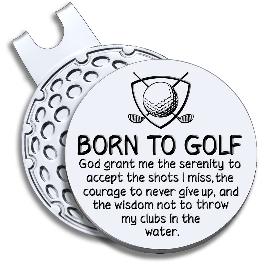 Funny Golf Ball Marker with Magnetic Hat Clip - Best Golf Accessories Gift for Men & Women | Perfect Golf Gifts for Retirees & Golf Fans | Great for On-Course Use & Golf Tournaments