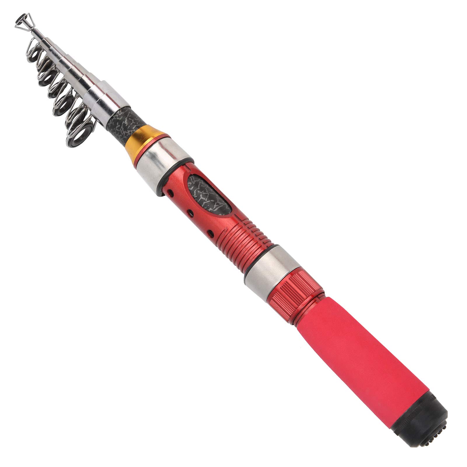 **Sixx Telescopic Fishing Pole - Portable Lightweight Short Strong Casting Rod for Travel, Camping & Outdoor Fishing | Compact & Durable for Backpacking, Hiking & Freshwater Fishing**