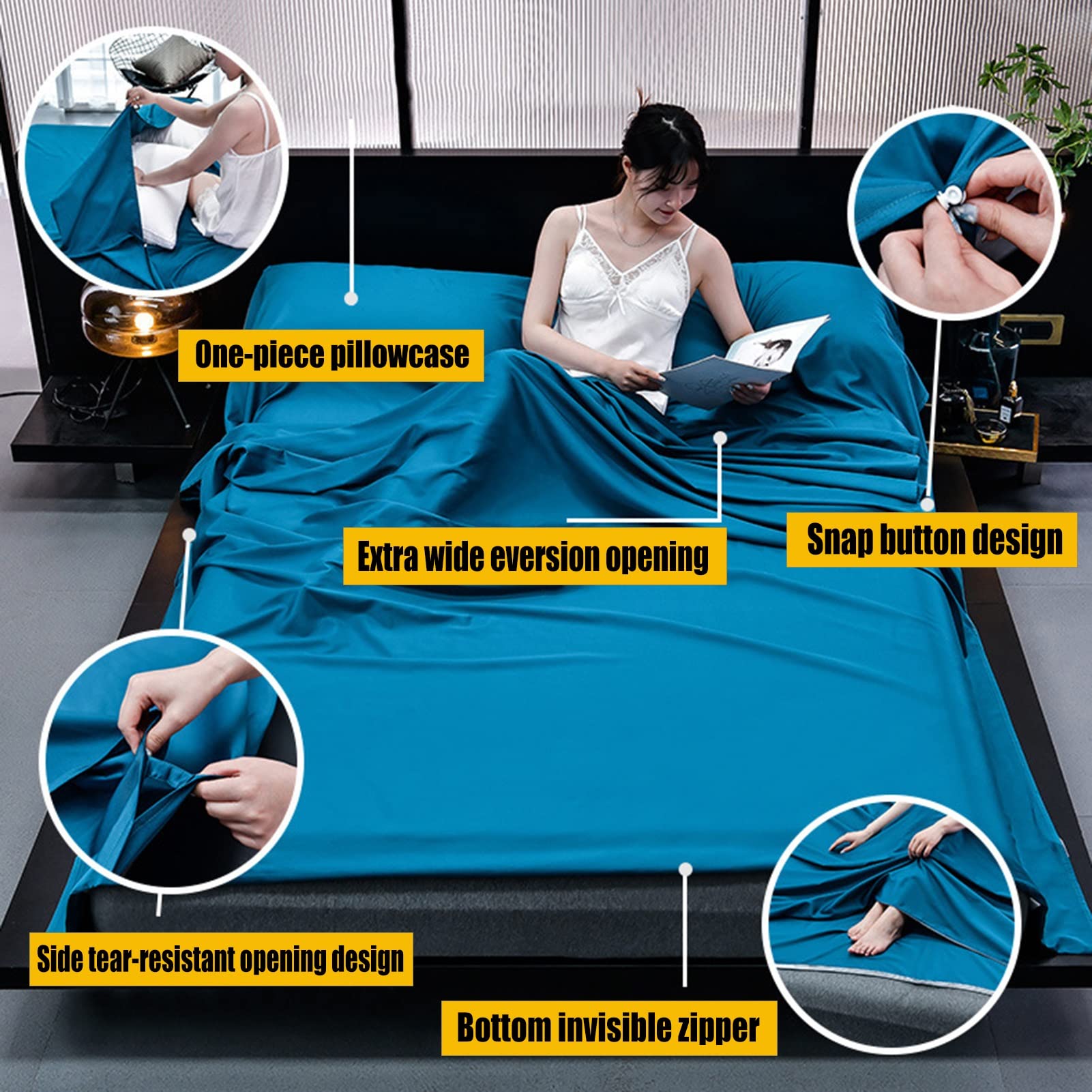 Ultra-Light Cotton Sleeping Bag Liner for Camping & Travel - Breathable 4-Season Portable Bed Sheet for Hotels, Hostels & Outdoor Adventures - Perfect for Backpacking, Hiking and Family Trips