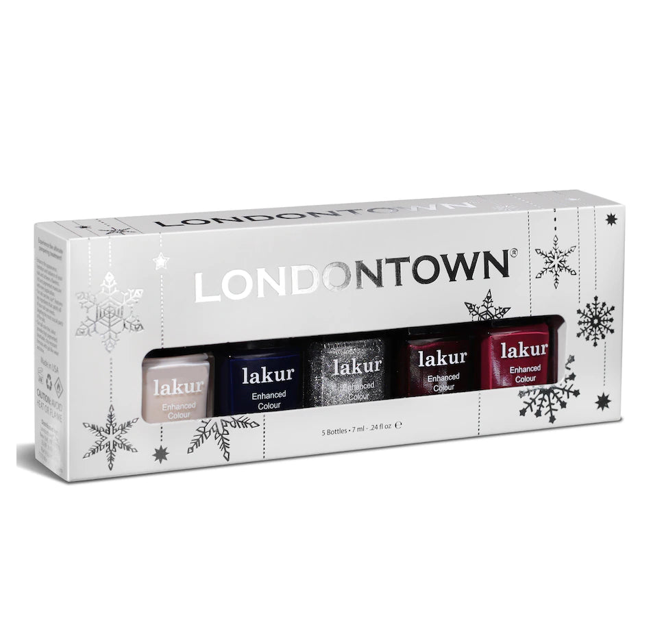 Winter Wonderland Mini Holiday Nail Polish Set - 5 Piece Collection for Christmas & New Year Nail Art