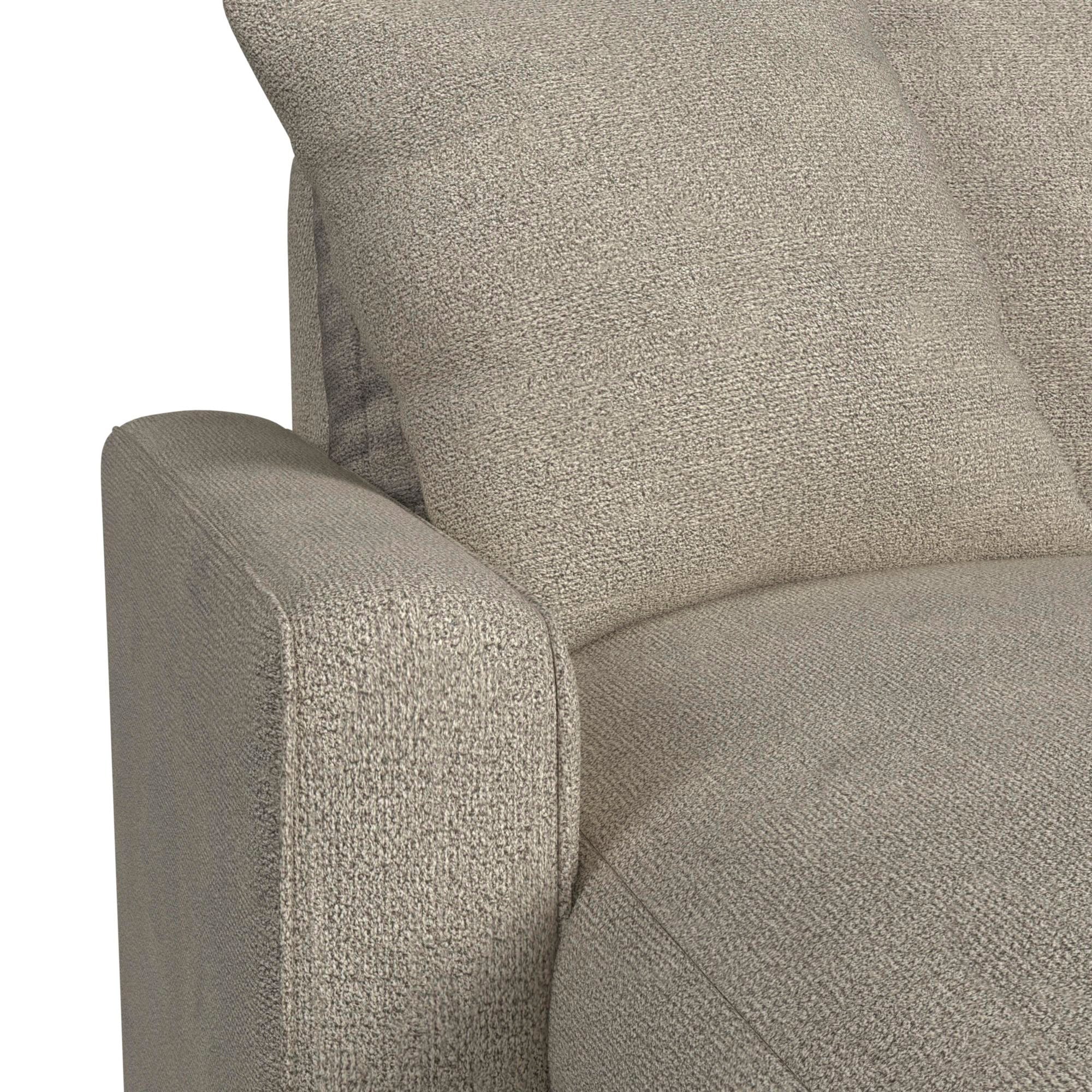 Simply Elements Left Chaise Sectional Sofa - Modern L-Shaped Couch with Reversible Chaise for Living Room, Lounge, and Family Room Comfort