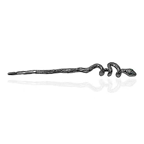 Vintage Punk Snake Hair Sticks - Alloy Snake Hairpin Clips for Women & Girls - Simple Animal Hair Stick Bun Pins - Chinese Style Hair Accessories for Long Hair Styling - Perfect for Boho, Gothic & Retro Fashion Looks