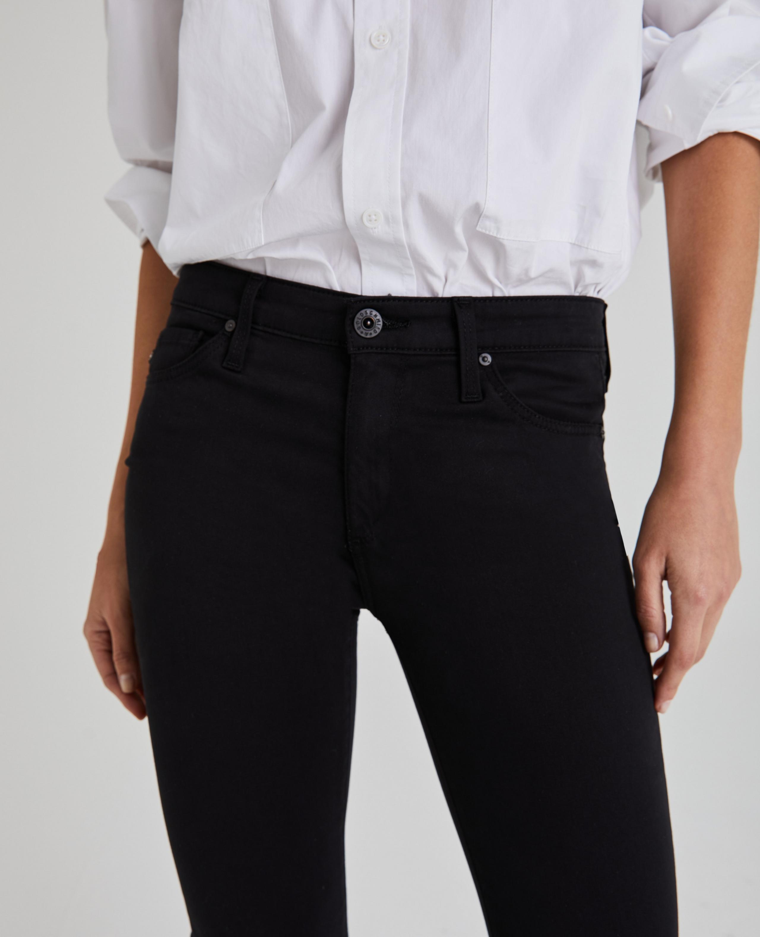 AG JEANS Prima Jean Super Black - High Waist Skinny Jeans for Women | Stretch Denim Pants | Perfect for Casual Wear, Office & Night Out