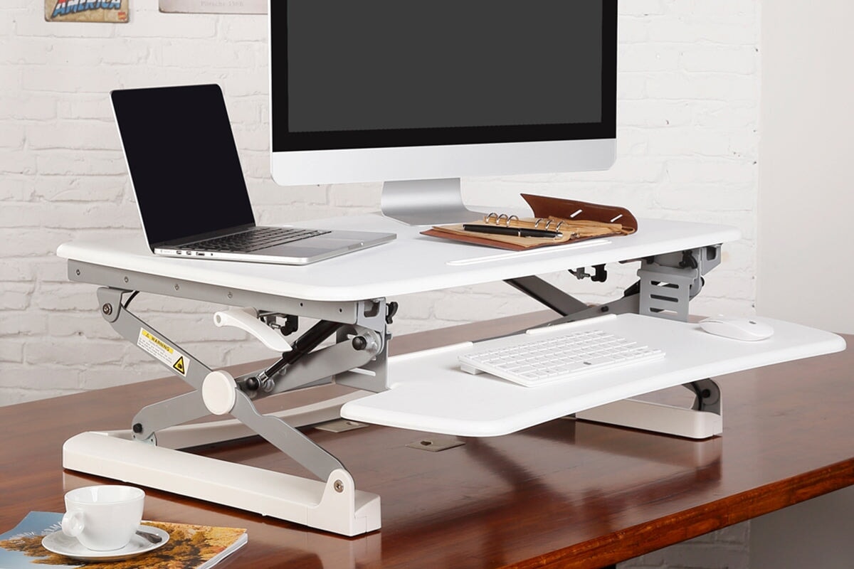 Sonic Poptop Riser - Medium Height Adjustable Laptop Stand for Desk, Ergonomic Computer Riser for Home & Office Workspace, Compatible with MacBook, iPad, and All Laptops - Perfect for Work, Study, and Gaming