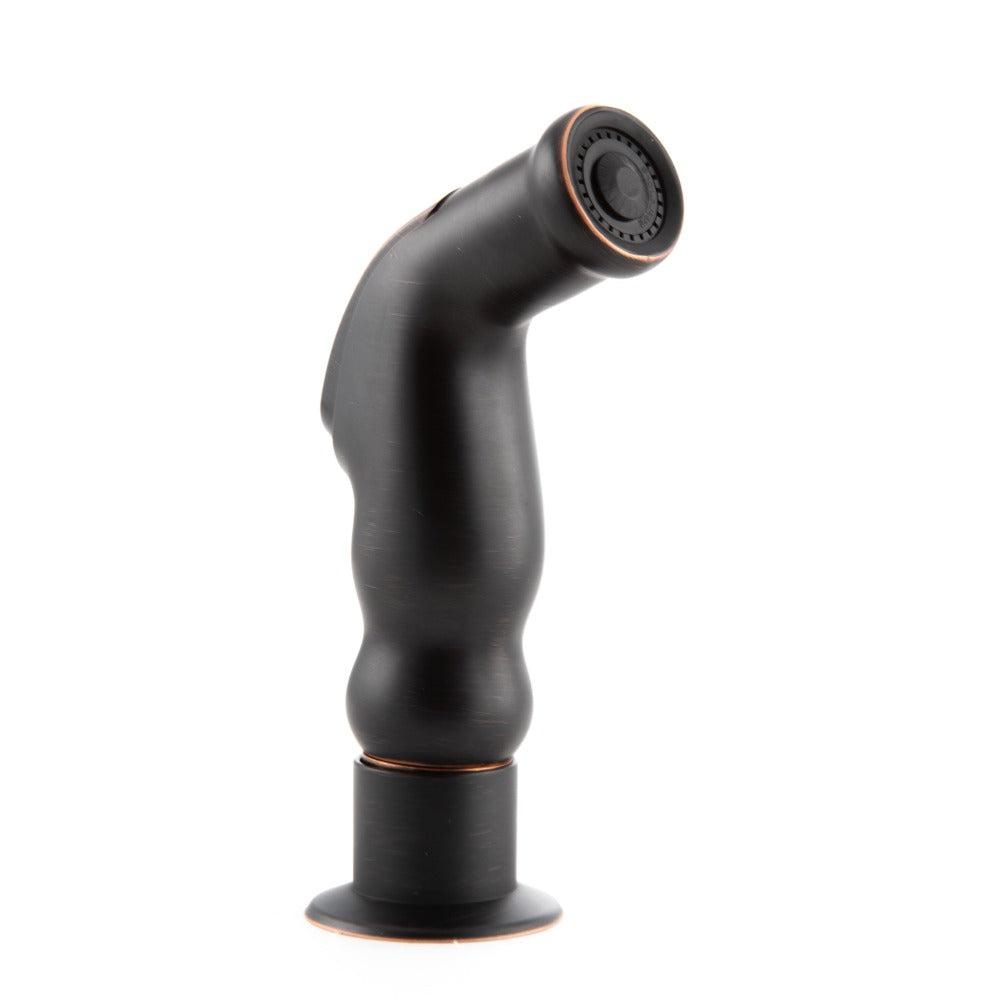 ZLINE Mona Kitchen Faucet with Side Sprayer in Oil Rubbed Bronze - High Arc Pull-Down Sprayer for Modern Farmhouse & Commercial Kitchens (MNA KF ORB)