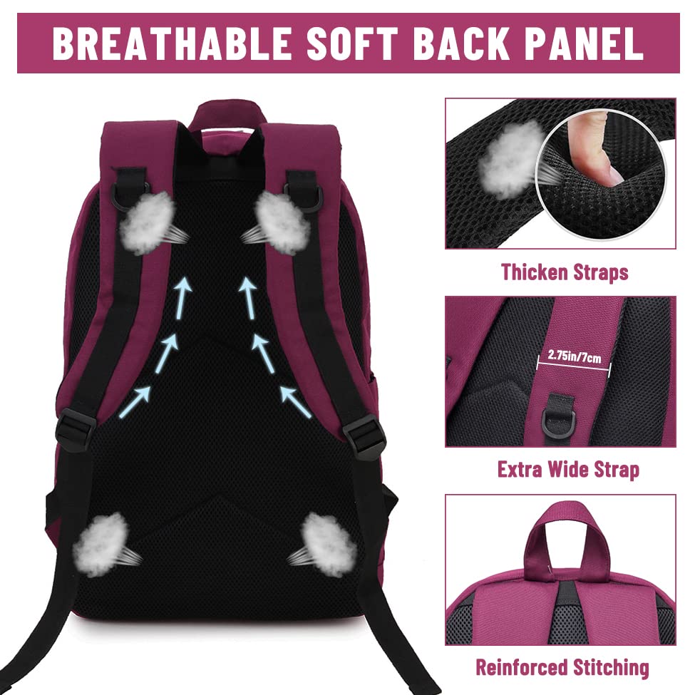 VASCHY Waterproof Backpack for Men & Women - School, Work & Travel