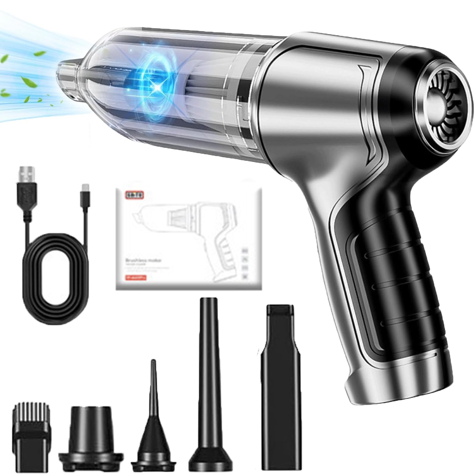 Airifled Pro V2 Car Vacuum 19000Pa - Powerful Portable Air Blower for Home & Office Cleaning