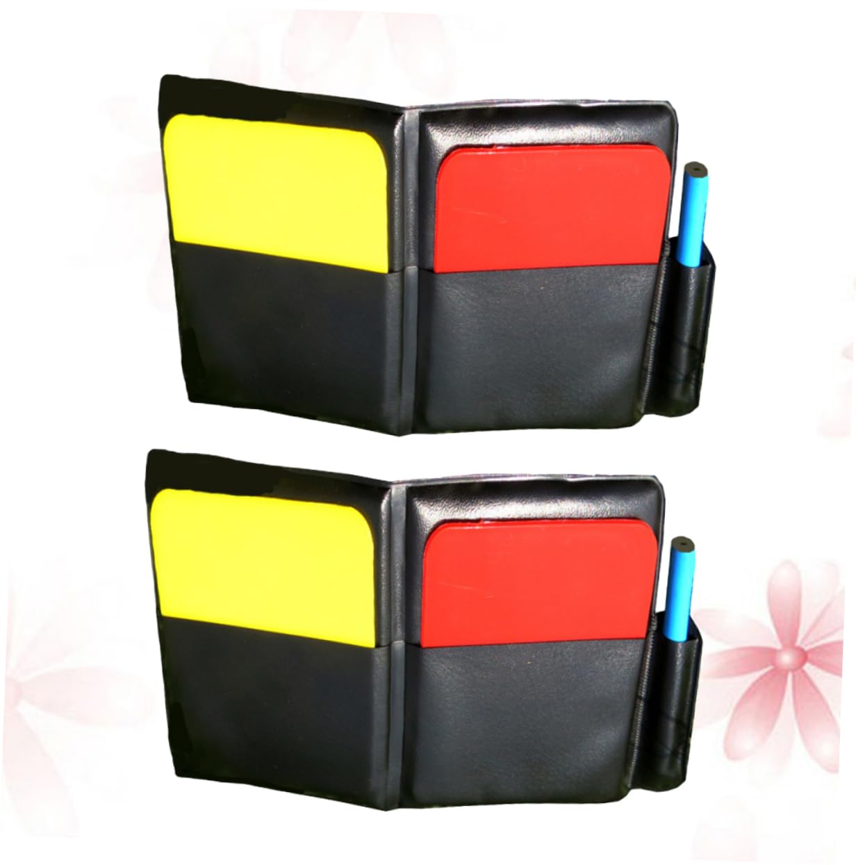 Yardwe Professional Soccer Referee Whistle with Wooden Black Cards - Loud Sports Whistle for Football Referees, Coaches, and Games - Perfect for Soccer Matches, Training, and Officiating