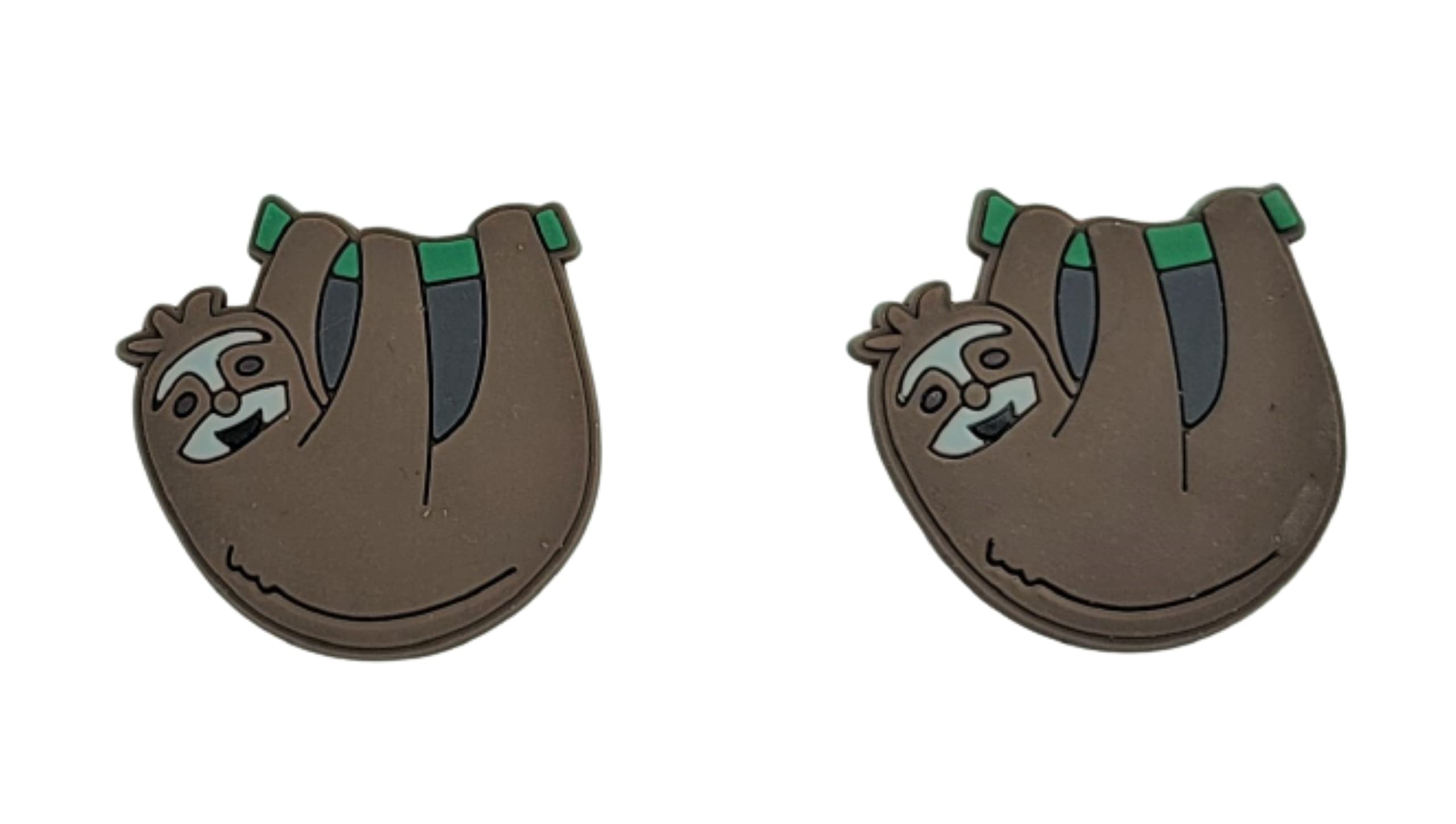 Sloth Shoe Charms for Crocs - 2 Pack Cute Sloth Jibbitz Shoe Accessories | Perfect for Kids & Adults Crocs Decorations, Gifts, and Everyday Fun